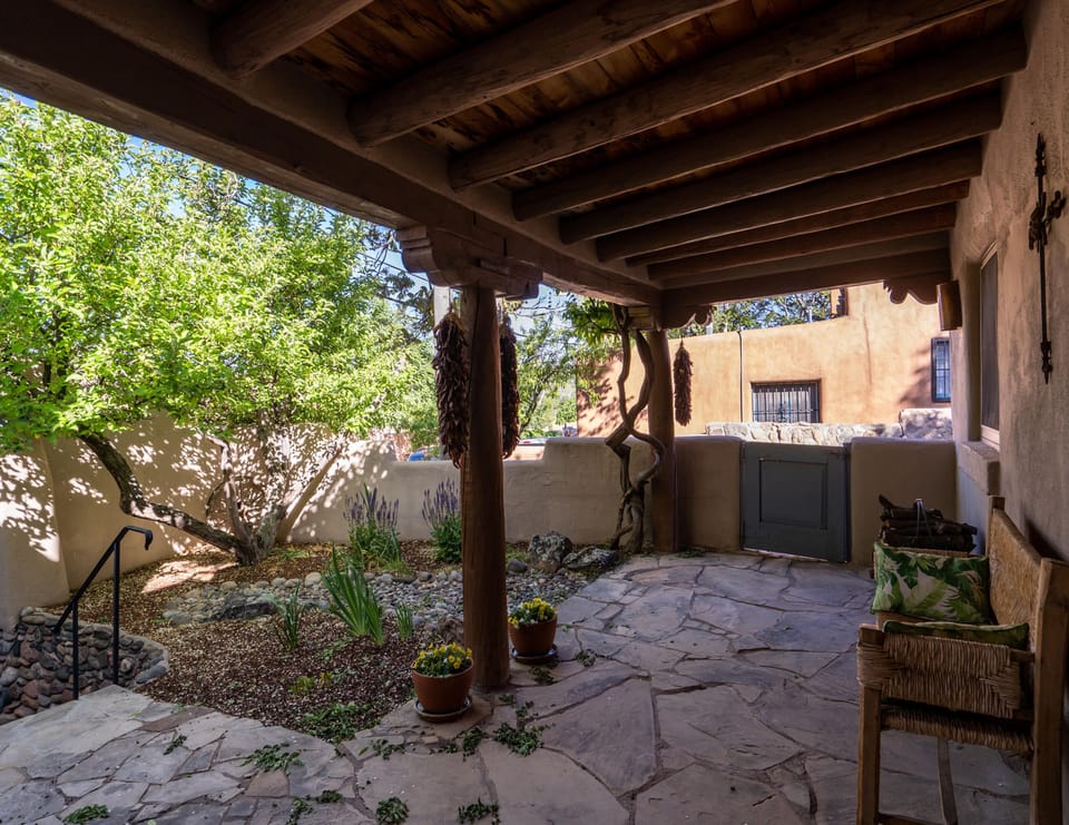 Landscaped Front Patio