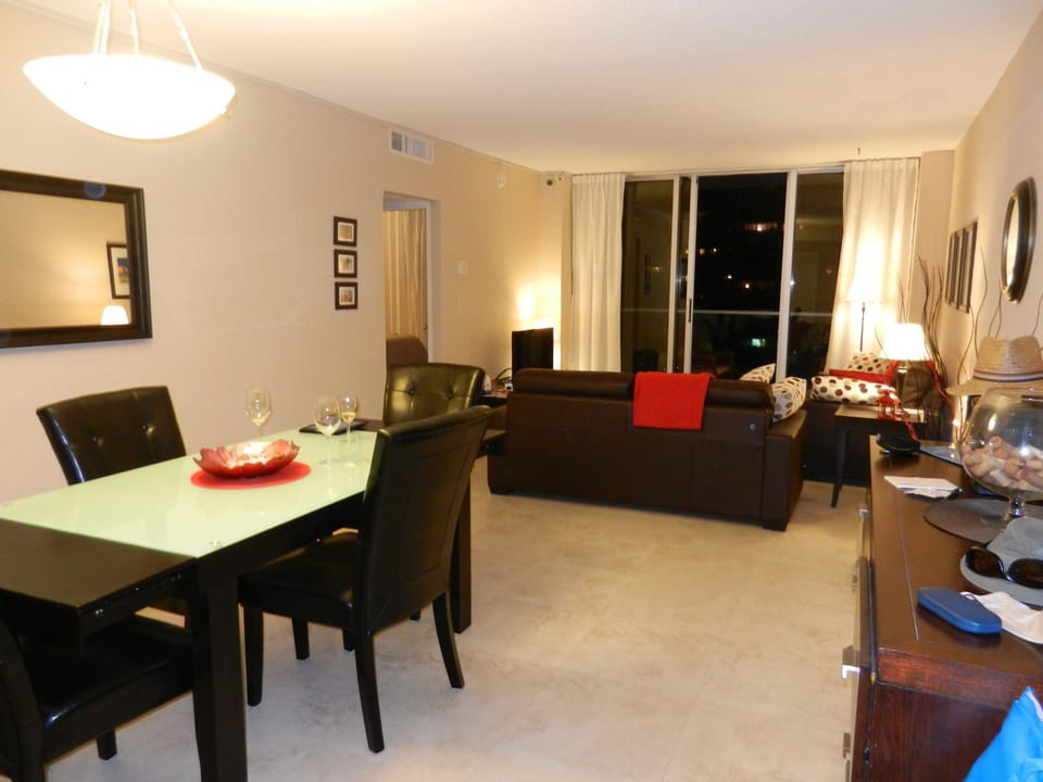 Dining room open to the living