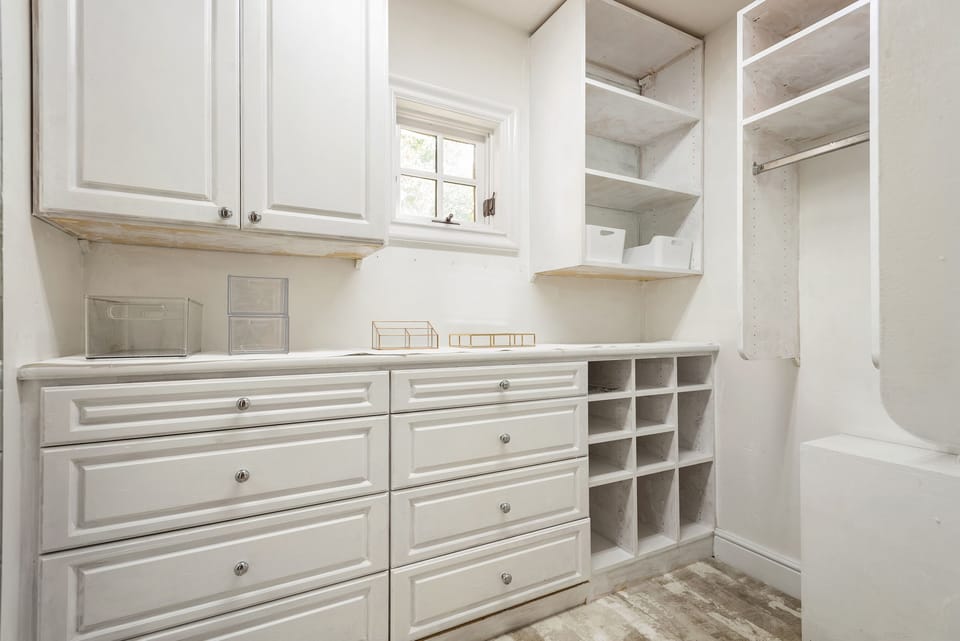 One of many designer closets