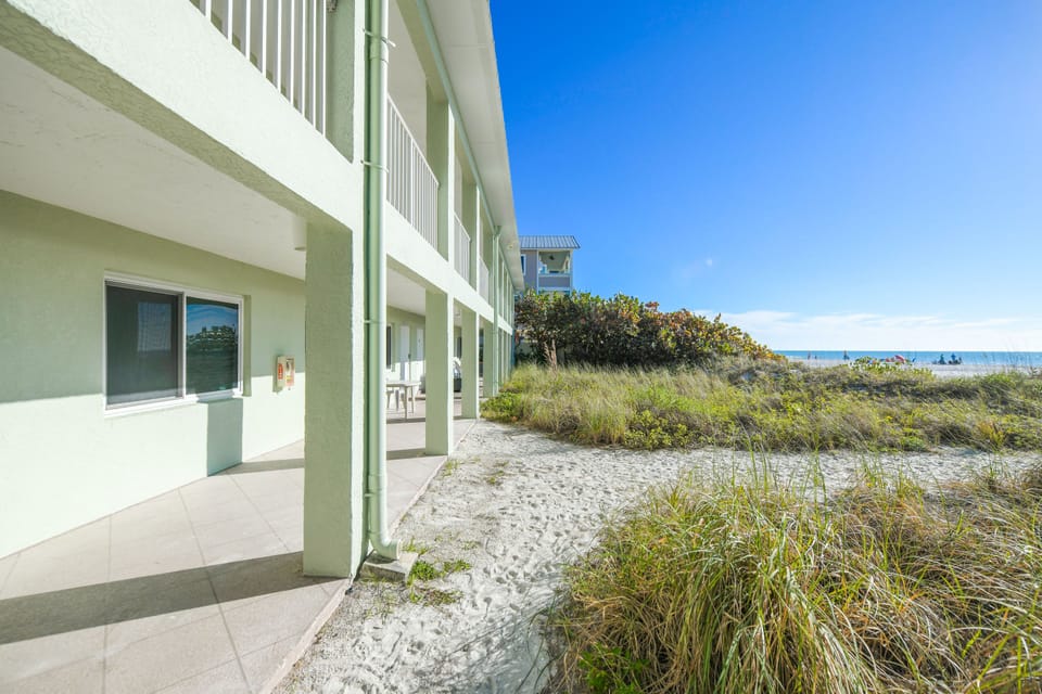 Walk right out to the white sandy beach
