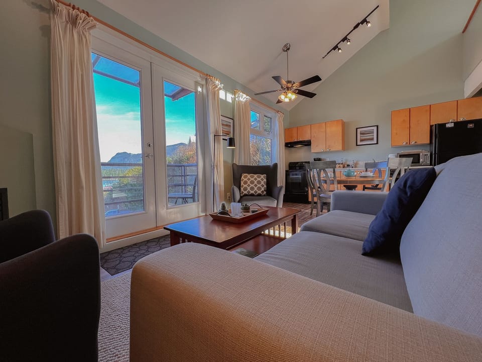 Cozy living room with Ocean views