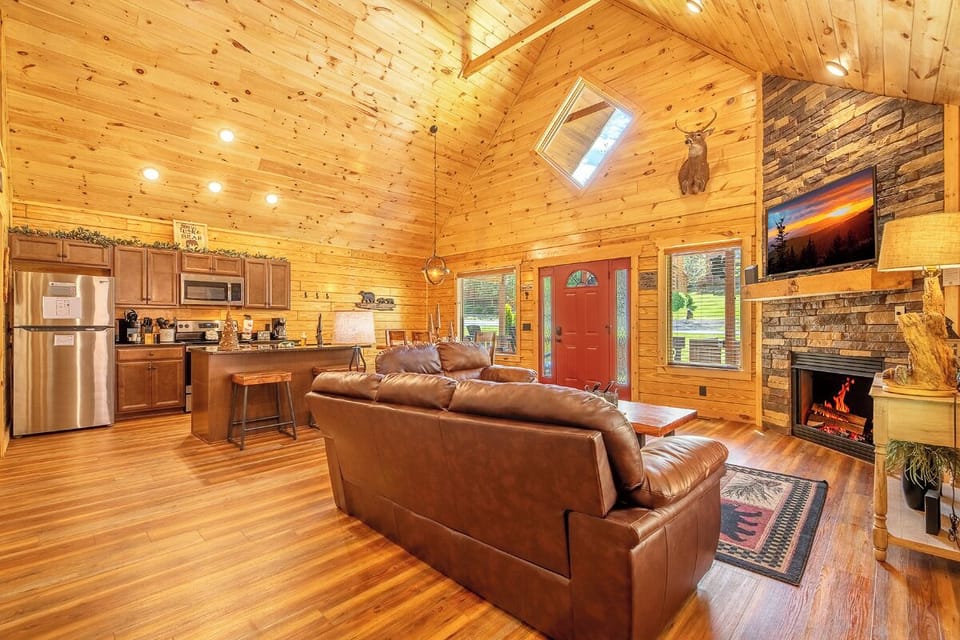 Open layout designed for gathering and relaxing