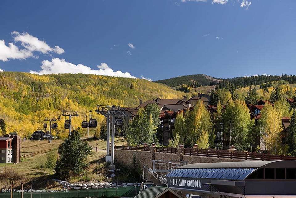 View of the slopes and the Gondola