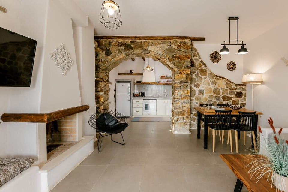 Villa with Outdoor Hot Tub & Private Pool | Living area | Smart TV
