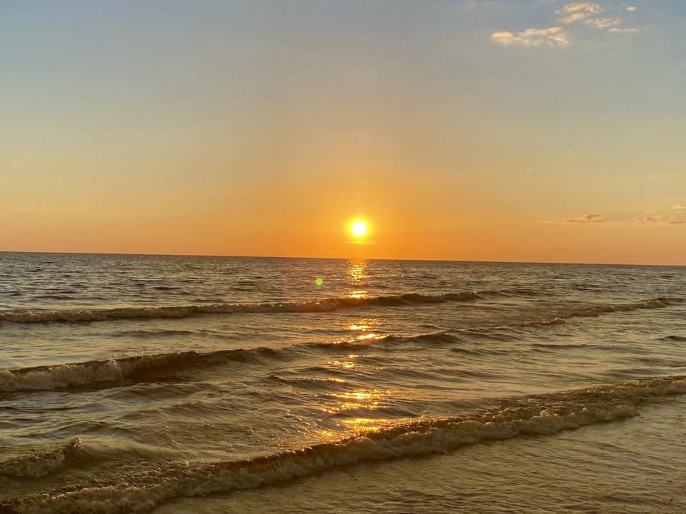 Sunset on the beach!