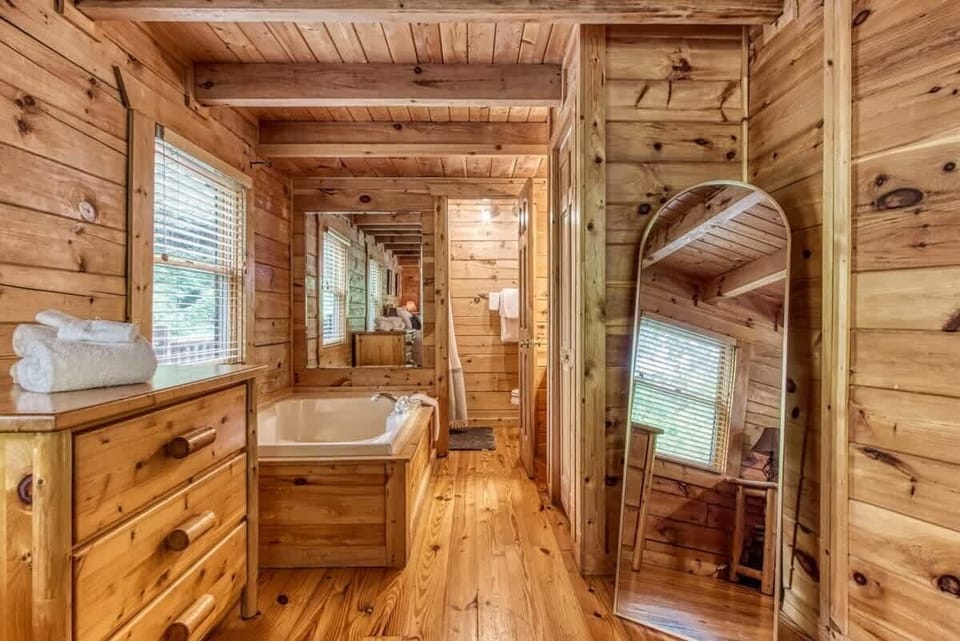 Little spa getaway in your private ensuite, complete with a jetted tub and walk-in shower!
