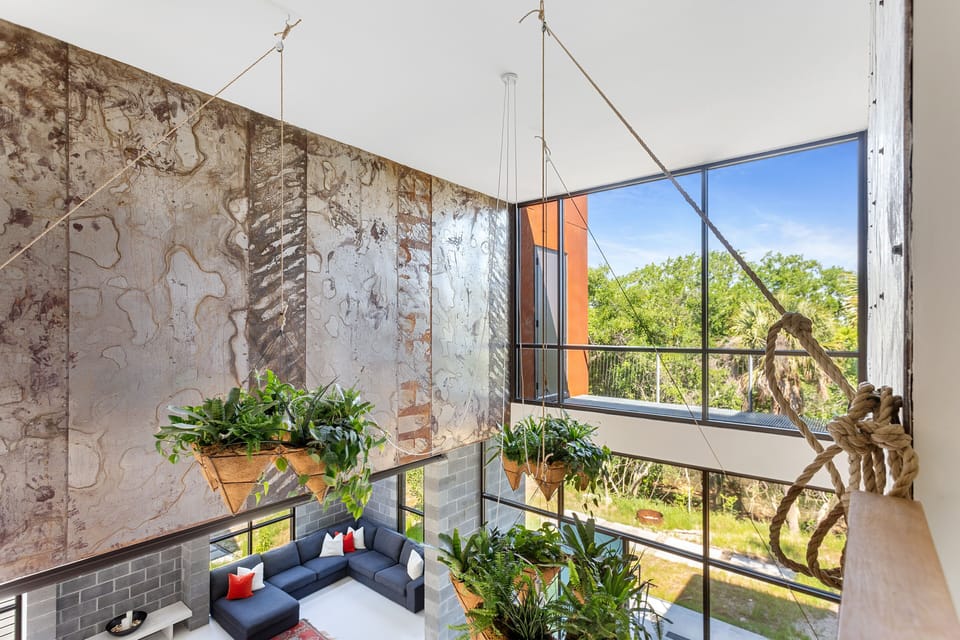Hanging Plants overlook Dining Area