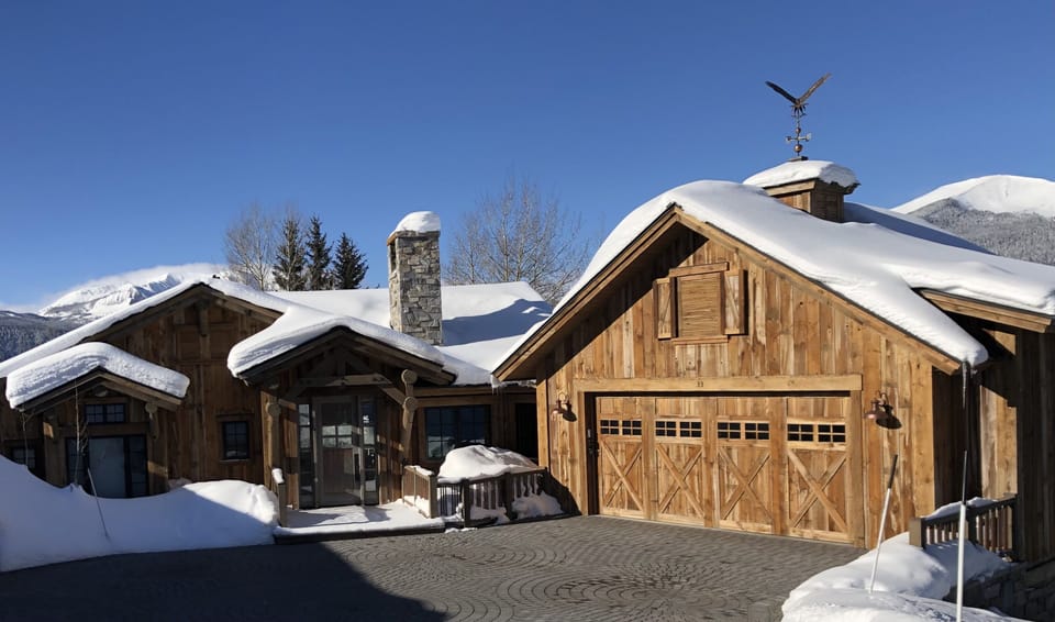 Fox Trot Cabin in winter