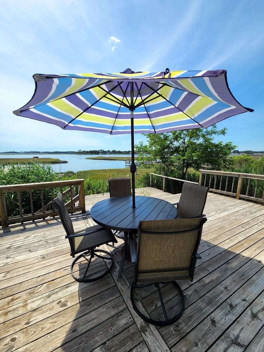 Seating on Waterfront Deck