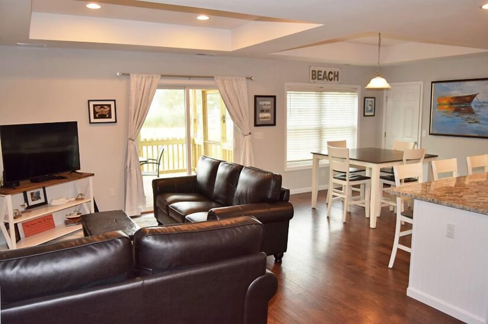 Open Living, Dining, and Kitchen Space