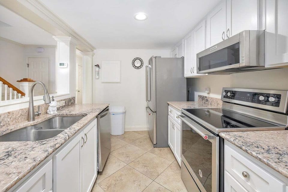 Kitchen with granite countertops