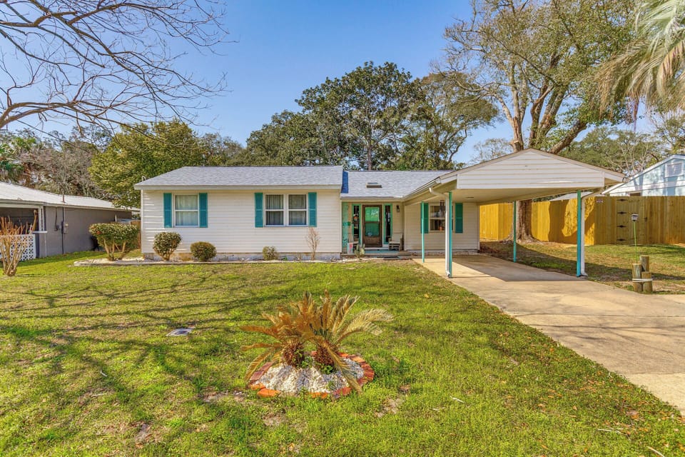 Exterior | Single-Story Home | Spacious Yard