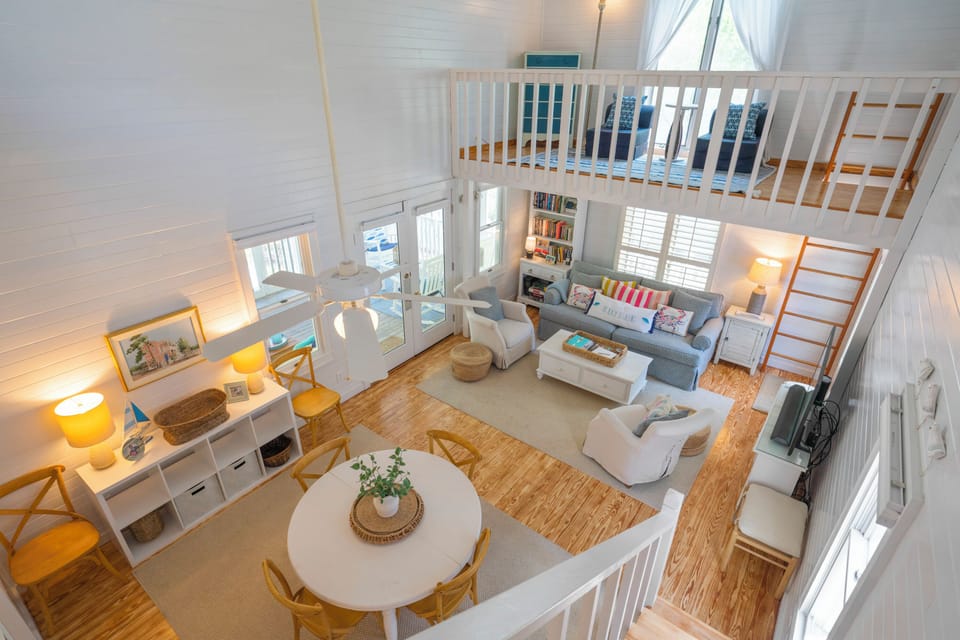 VIEW OF FIRST LEVEL FROM QUEEN BONUS LOFT, SLEEPS 6