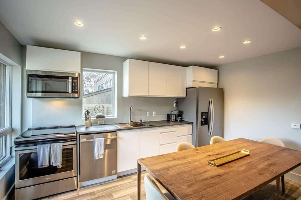 Fully stocked Kitchen Dining Table seats 8