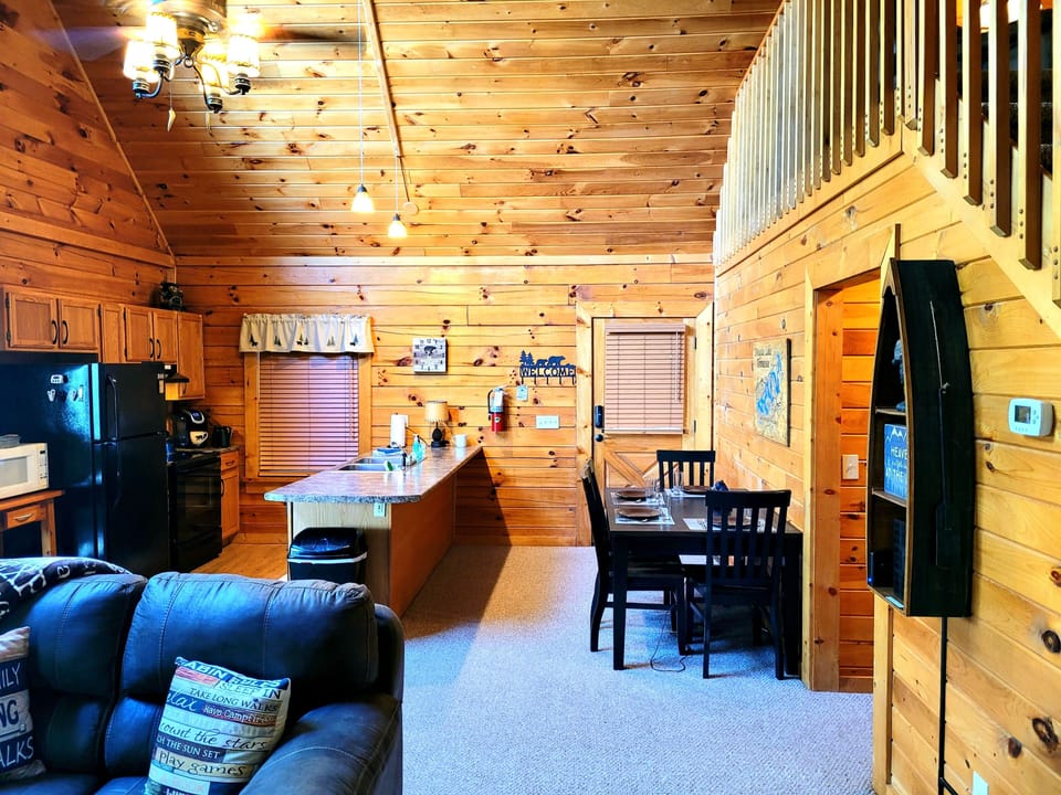 Open floor plan. You can cook in the kitchen and still be apart of everything.