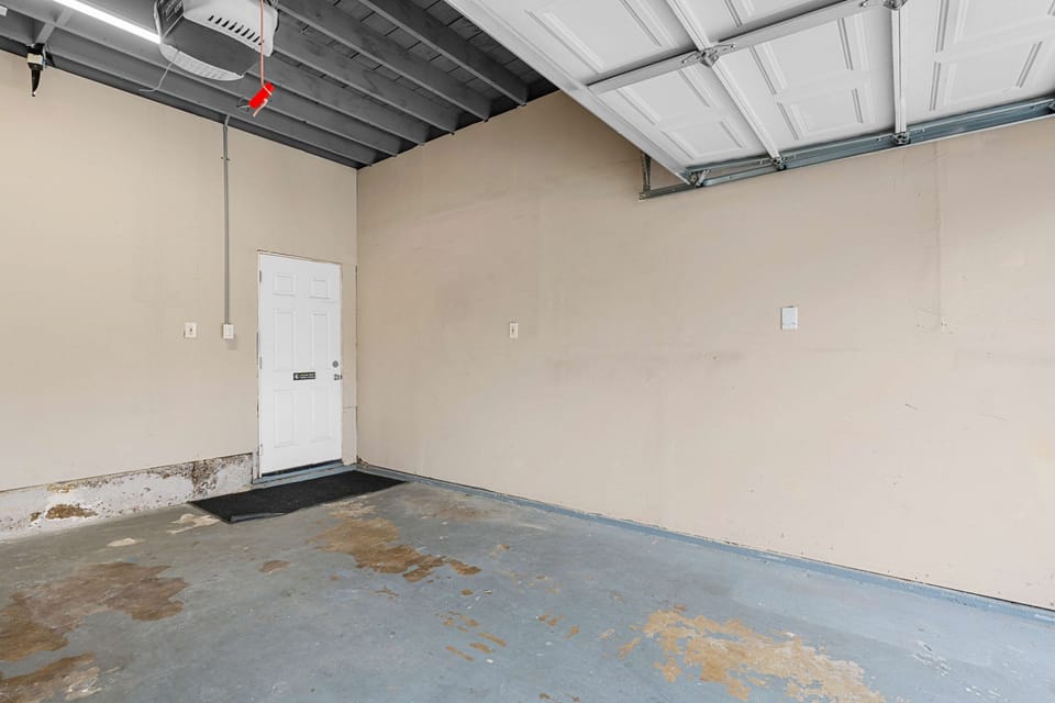 Garage fits 1 mid-sized vehicle