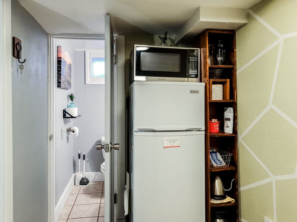 Fridge and Amenities
