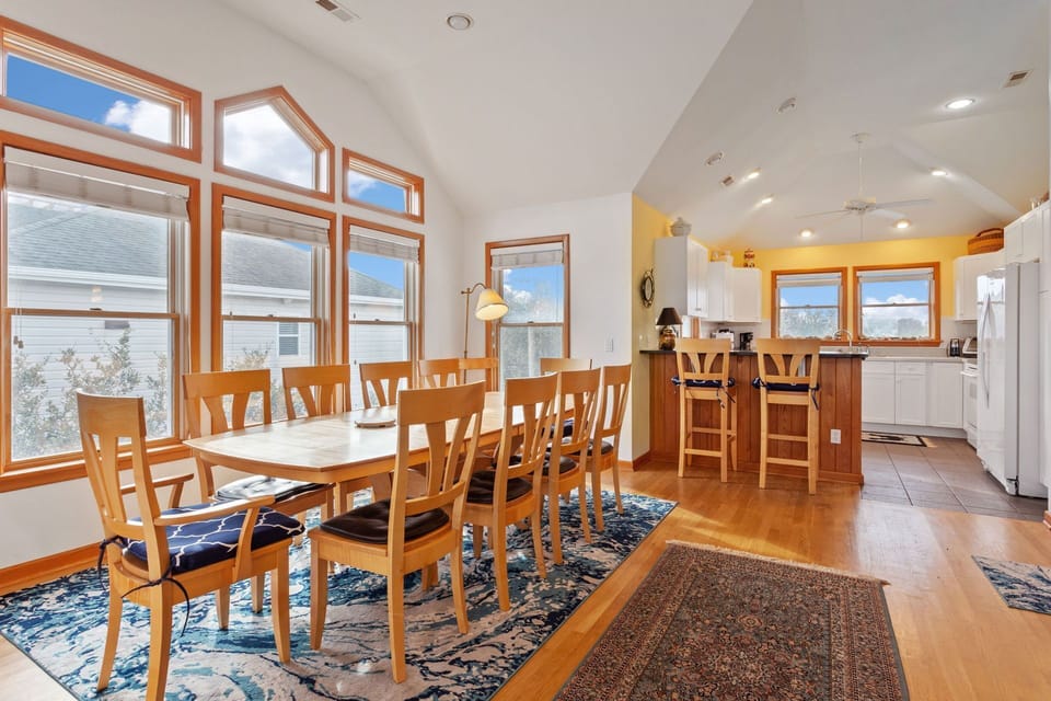 Dining and kitchen area