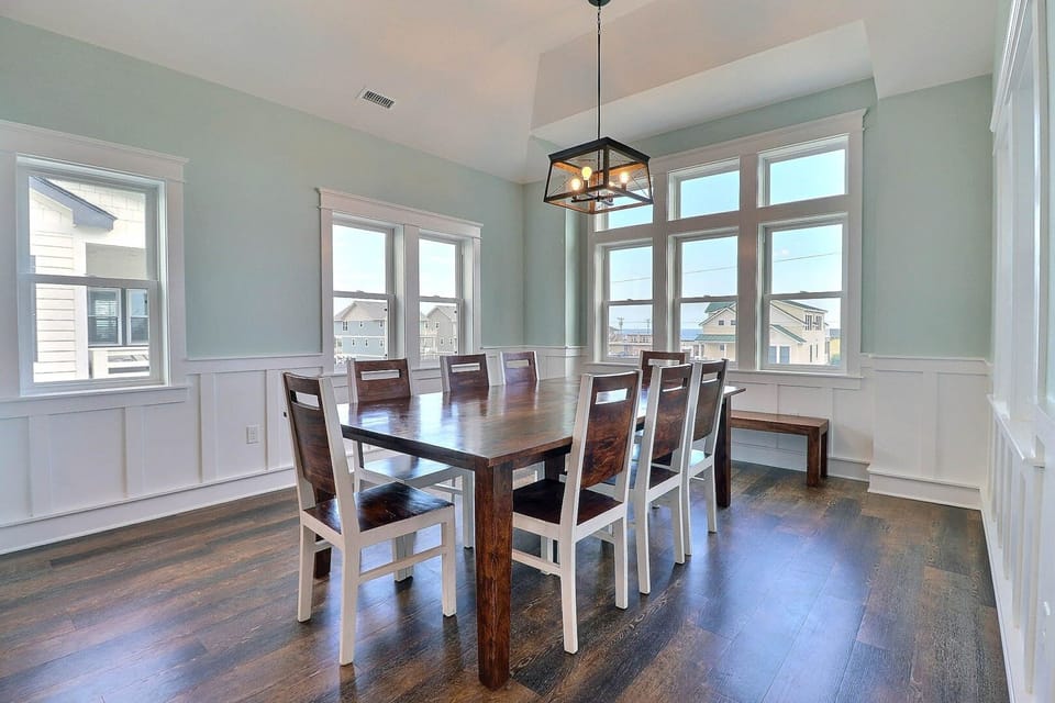 Dining Area: Dining table with seating for shared meals