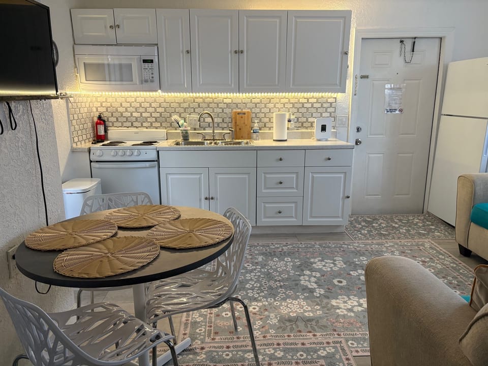 Living room with kitchen