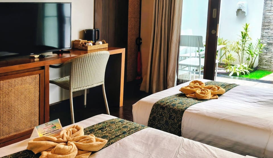 Standard Twin Room, 2 Twin Beds, Balcony | Premium bedding, pillowtop beds, minibar, in-room safe