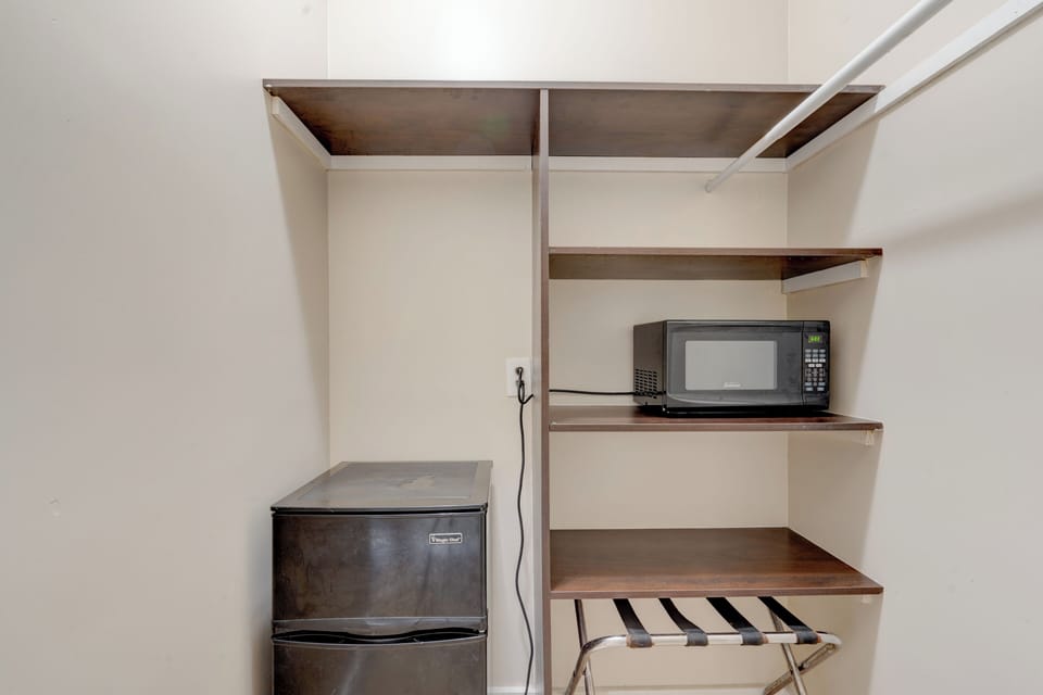 Individually furnished, desk, blackout drapes, soundproofing