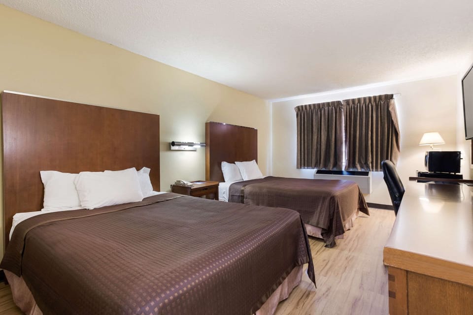 Standard Room, 2 Queen Beds, Non Smoking | Desk, laptop workspace, iron/ironing board, cribs (free)
