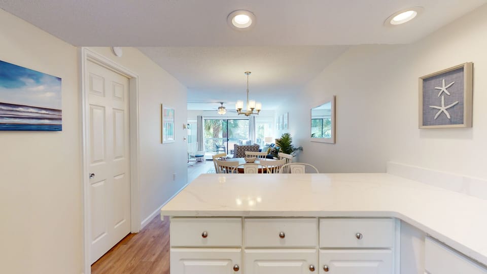 Kitchen with Countertop Seating