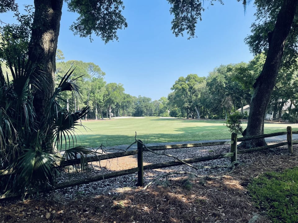 Our backyard, hole 7 on the Barony Golf Course