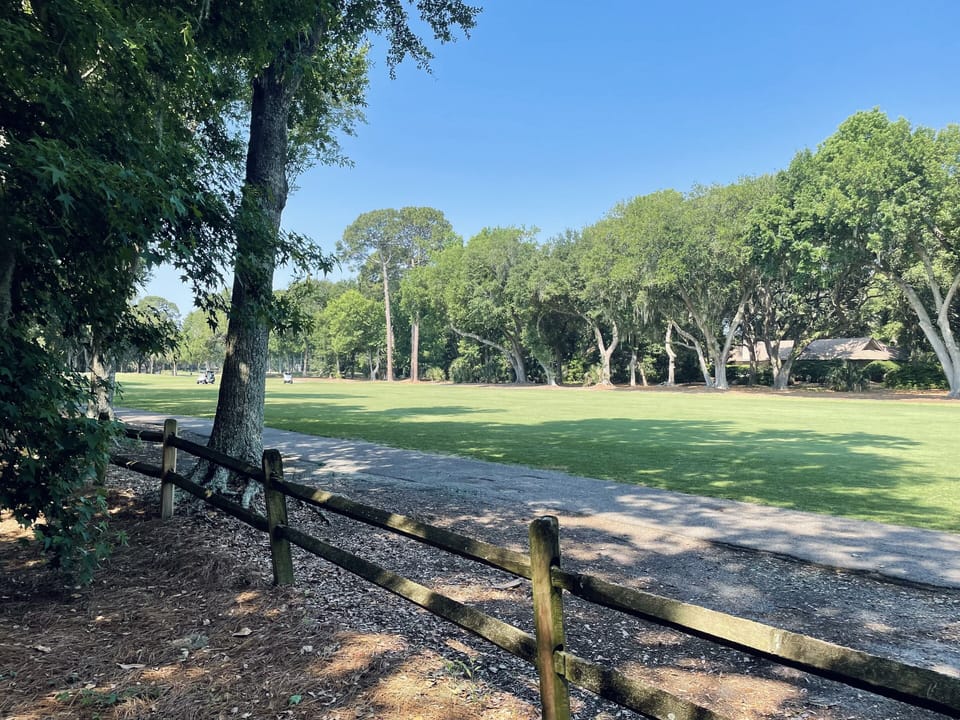 Our backyard, hole 7 on the Barony Golf Course. 