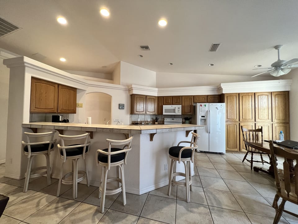 Large Kitchen with extra eating area