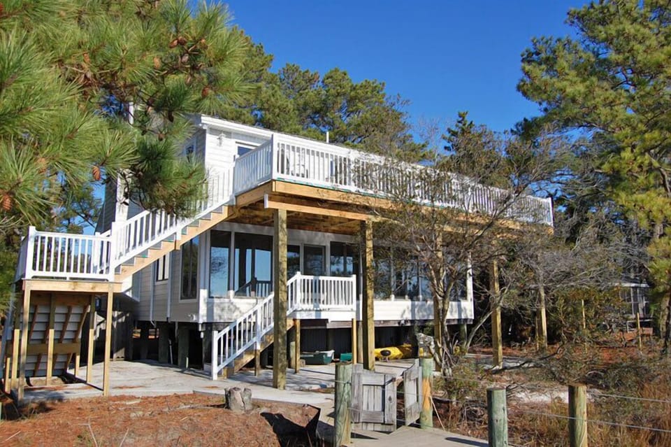 Waterfront side of home 