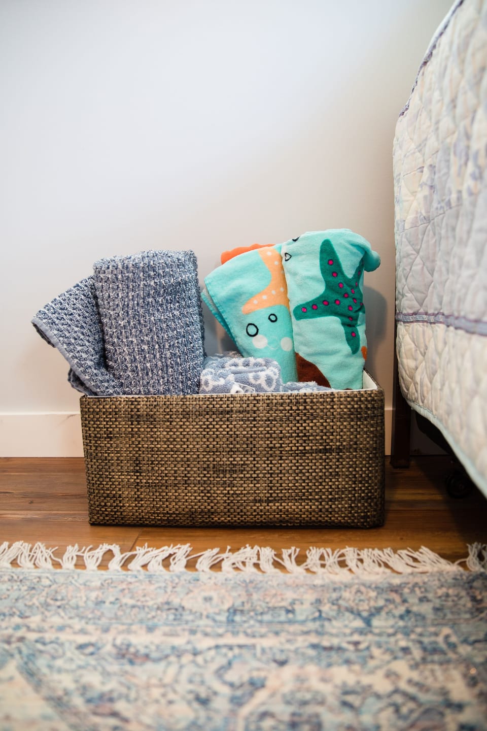 Bath and beach towels provided.
