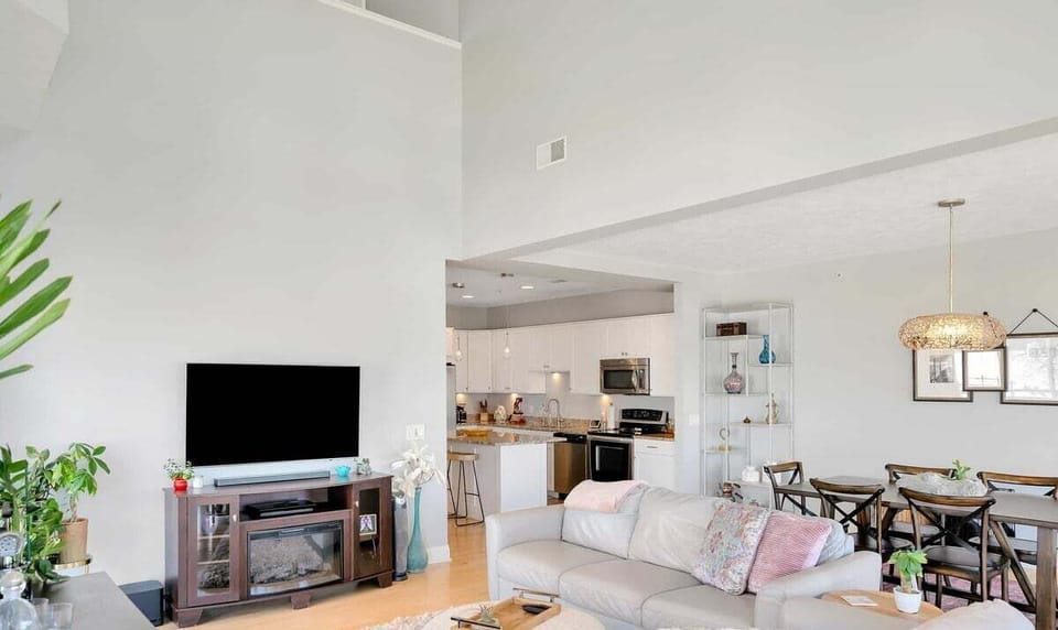 Please note that the fireplace is purely decorative.