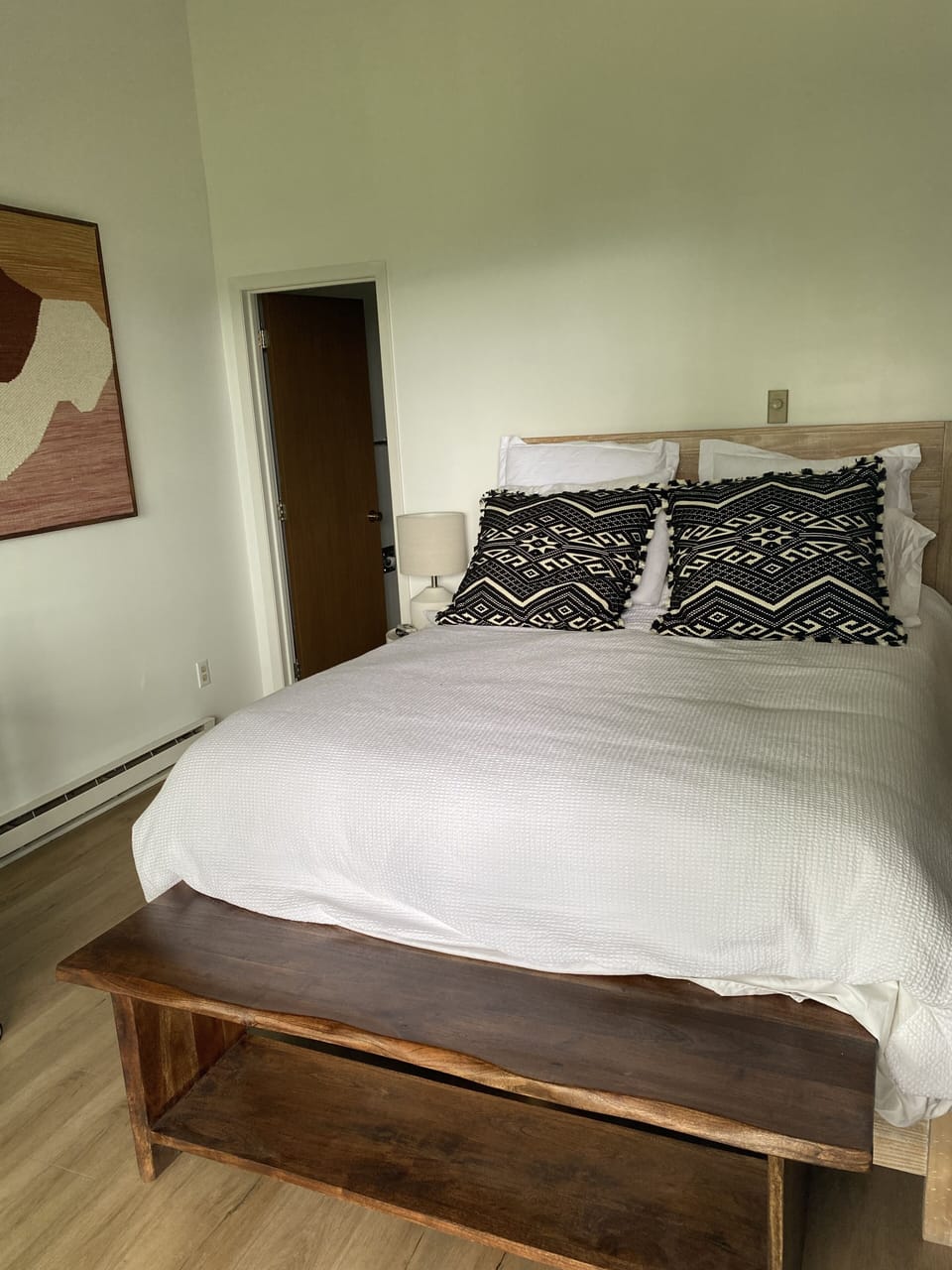 Master bedroom, all new beds, mattresses, linens, art