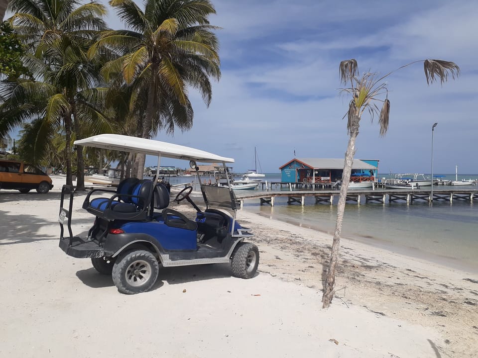Rent our fun golf cart @ $39 per day. Go where you want, when you want.