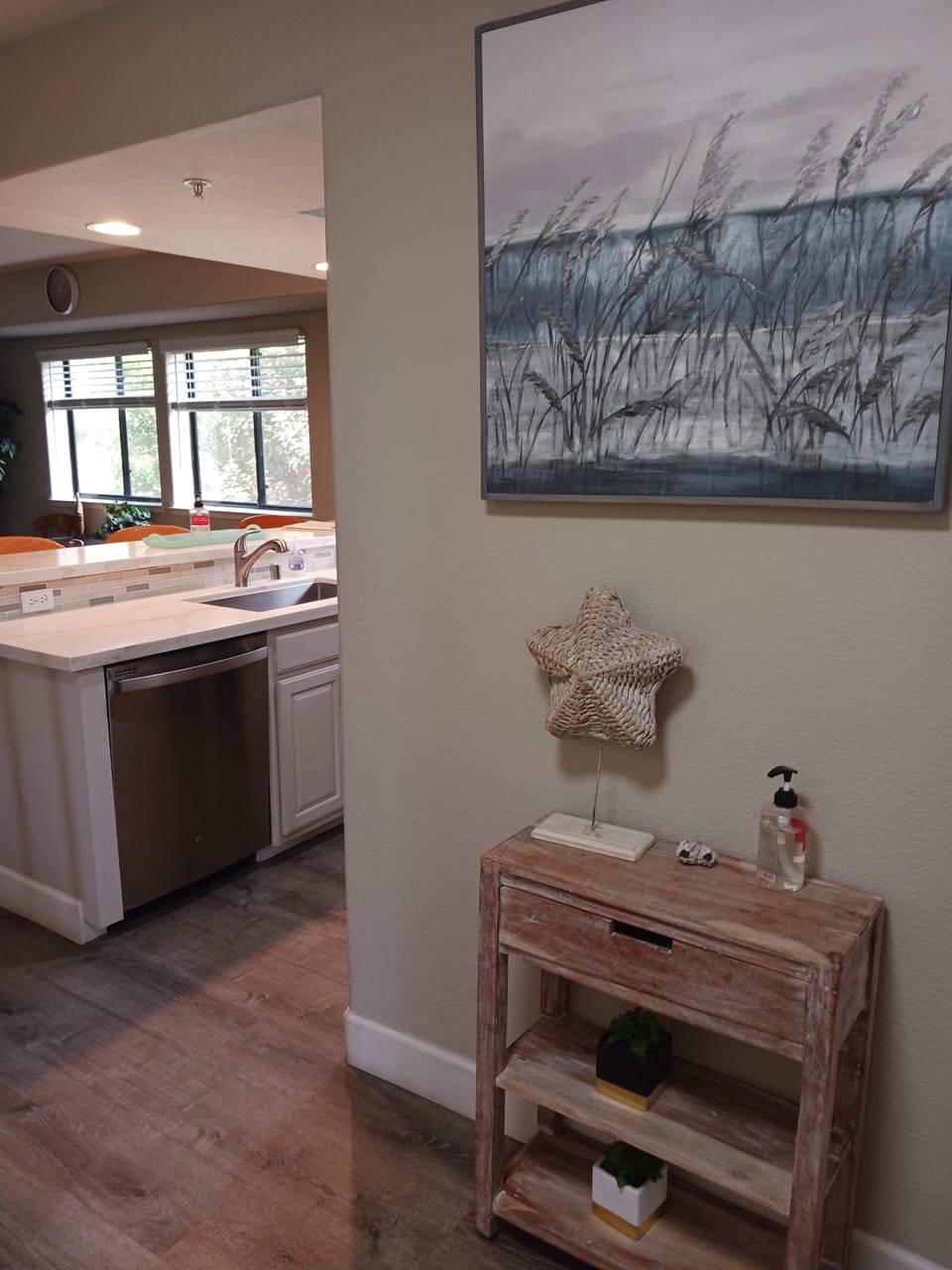 View from Door into Kitchen 