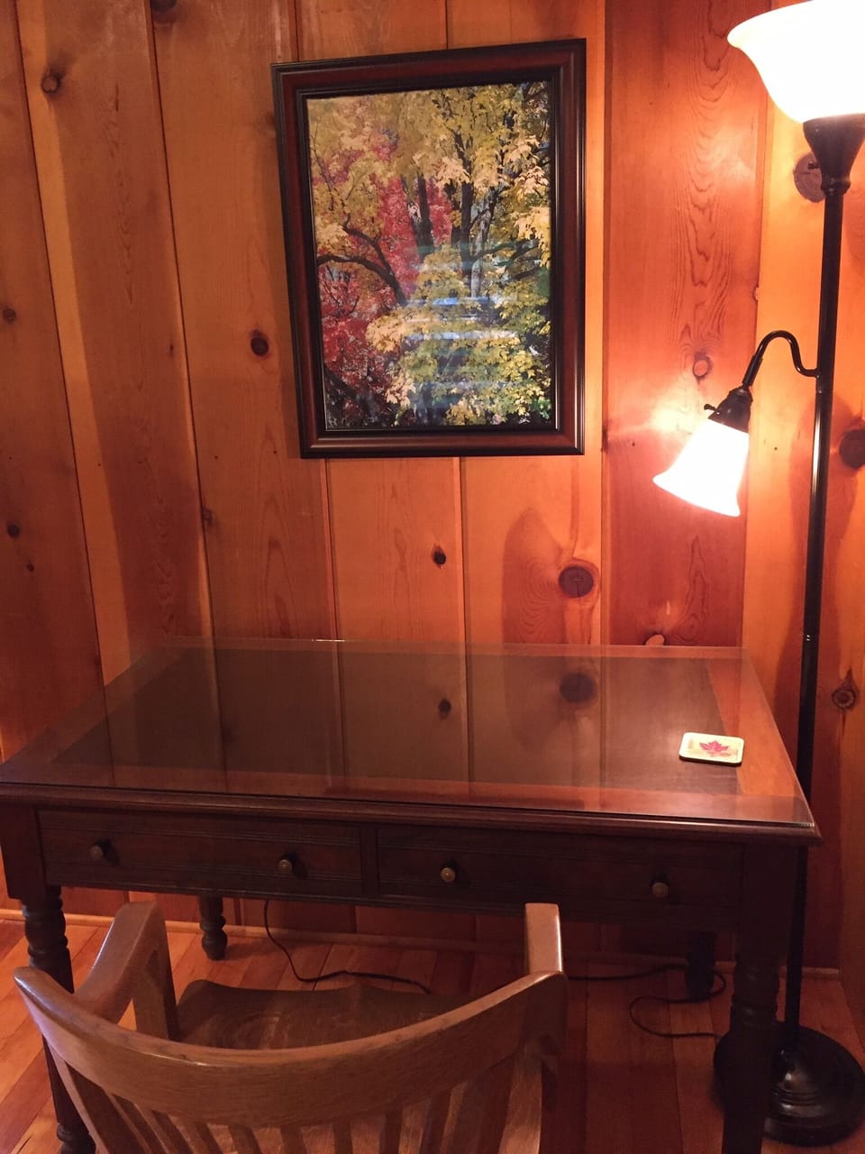 Desk with internet plug-in in Great Room.