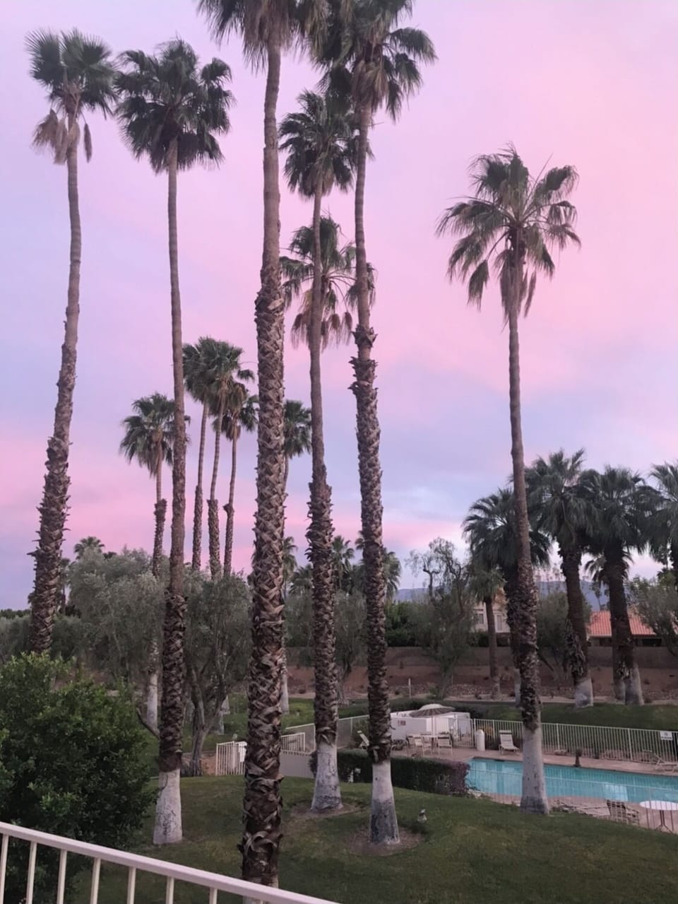 The back patio and primary bedroom get the best sunset views.