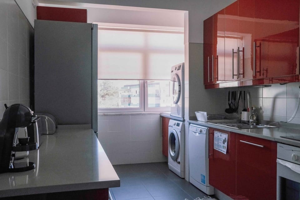 Apartment | Private kitchen | Full-size fridge, microwave, oven, stovetop