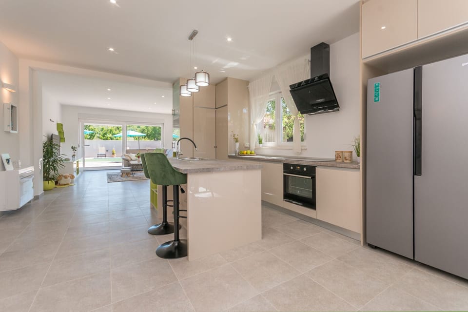 Villa, 3 Bedrooms, Accessible, Private Pool | Private kitchen | Microwave, oven, dishwasher, coffee/tea maker