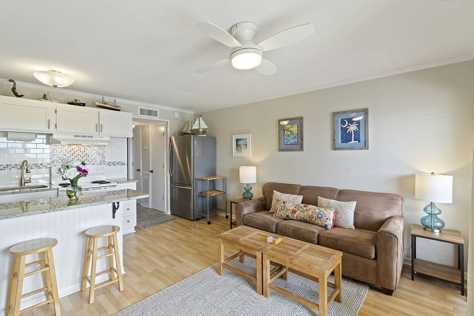 Living Room & Kitchen Area
