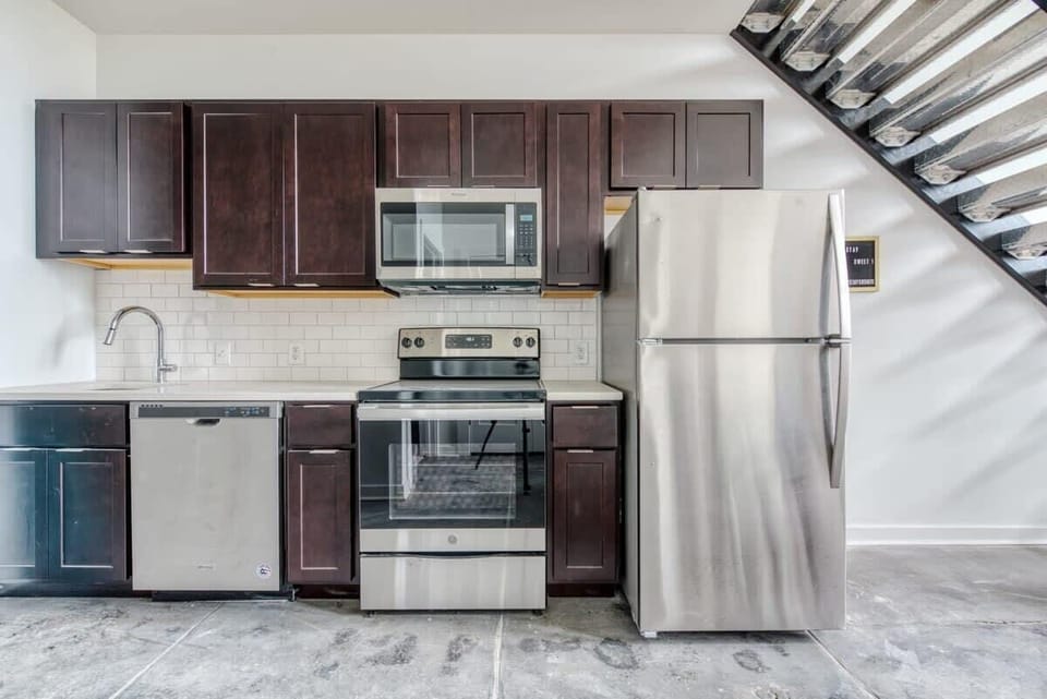 Fully stocked kitchen