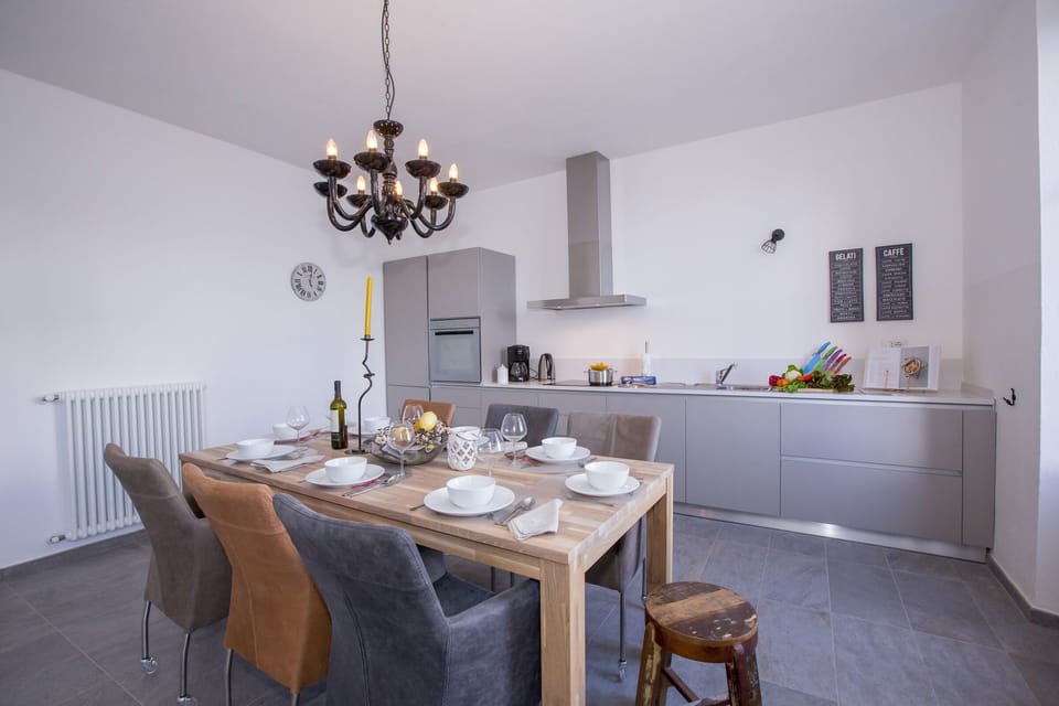 Kitchen and dining area