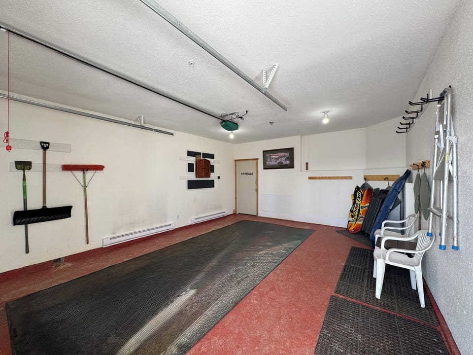 One car spacious heated garage