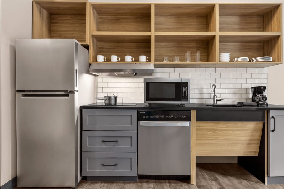 1 bedroom, desk, laptop workspace, iron/ironing board