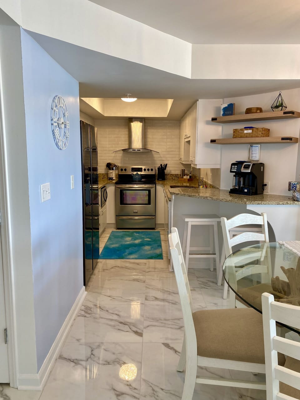 Fully stocked galley kitchen