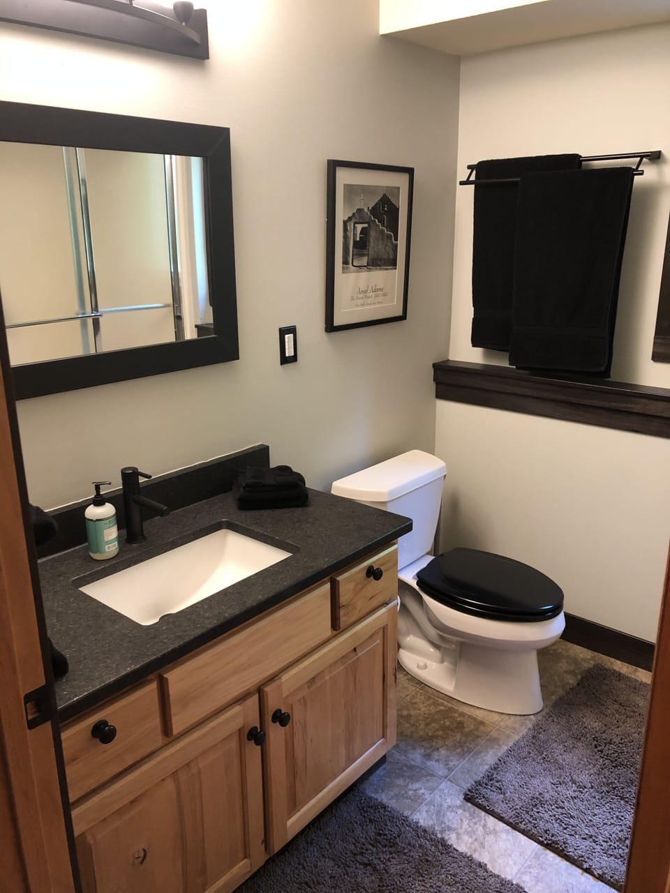 Private full bathroom .