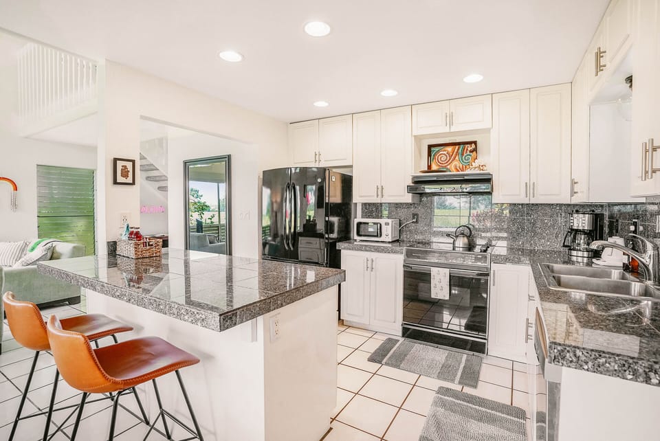 Granite countertops and high-end appliances