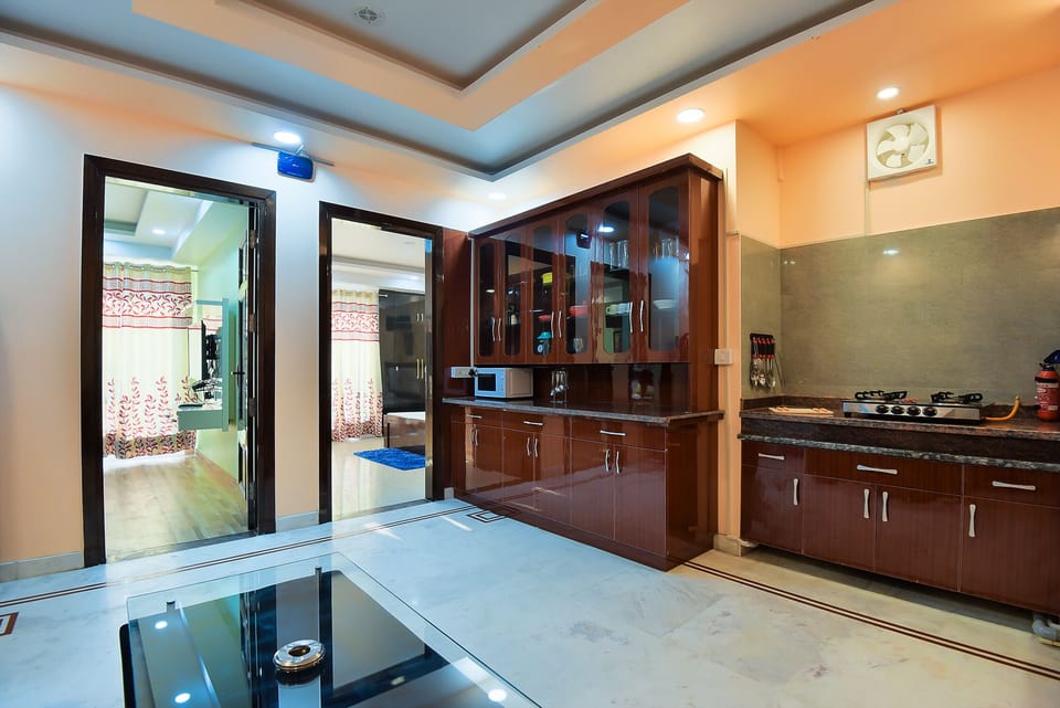Living area of Serviced Apartment in Gurgaon by Bedchambers 